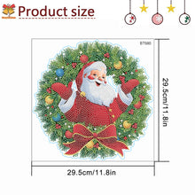 Load image into Gallery viewer, Diamond Painting Sticker Gem DIY Craft Kit for Kid Gift (Christmas Wreath #5)