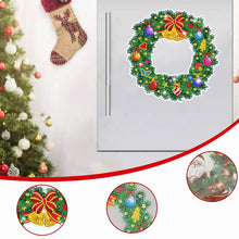 Load image into Gallery viewer, Diamond Painting Sticker Gem DIY Craft Kit for Kid Gift (Christmas Wreath #8)
