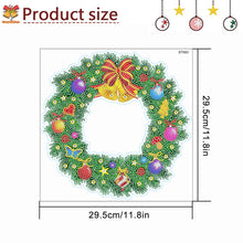 Load image into Gallery viewer, Diamond Painting Sticker Gem DIY Craft Kit for Kid Gift (Christmas Wreath #8)