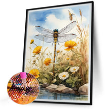 Load image into Gallery viewer, Diamond Painting - Full Round - dragonfly on water (30*40CM)