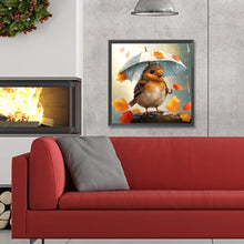 Load image into Gallery viewer, Diamond Painting - Full Round - bird holding umbrella (30*30CM)