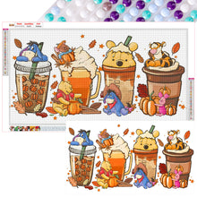 Load image into Gallery viewer, Diamond Painting - Full Round - Winnie the Pooh drinks (70*40CM)