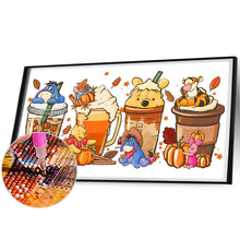 Load image into Gallery viewer, Diamond Painting - Full Round - Winnie the Pooh drinks (70*40CM)