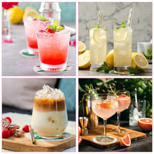 Load image into Gallery viewer, 8 PCS Acrylic Diamond Painting Art Coaster Kit with Holder (Flamingo #1)