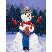 Load image into Gallery viewer, Diamond Painting - Full Square - snowy snowman (30*40CM)