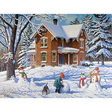 Load image into Gallery viewer, Diamond Painting - Full Square - snow scene (40*30CM)