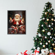 Load image into Gallery viewer, AB Diamond Painting - Full Round - Santa Claus with gift box (30*40CM)