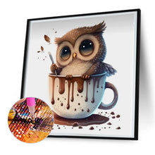 Load image into Gallery viewer, Diamond Painting - Full Round - teacup owl (30*30CM)