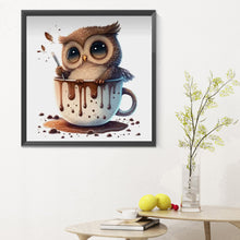 Load image into Gallery viewer, Diamond Painting - Full Round - teacup owl (30*30CM)