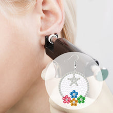 Load image into Gallery viewer, 12 Pairs Double Sided Diamond Painting Earrings for Women Girls (Flower)