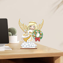 Load image into Gallery viewer, Wooden Xmas Doll Diamonds Painting Desktop Decor for Xmas Table Office Decor(#1)