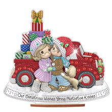 Load image into Gallery viewer, Wooden Xmas Doll Diamonds Painting Desktop Decor for Xmas Table Office Decor(#2)
