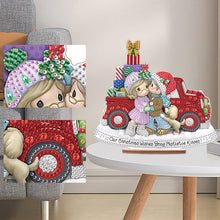 Load image into Gallery viewer, Wooden Xmas Doll Diamonds Painting Desktop Decor for Xmas Table Office Decor(#2)