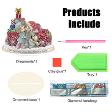 Load image into Gallery viewer, Wooden Xmas Doll Diamonds Painting Desktop Decor for Xmas Table Office Decor(#2)