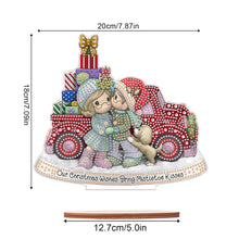 Load image into Gallery viewer, Wooden Xmas Doll Diamonds Painting Desktop Decor for Xmas Table Office Decor(#2)