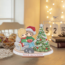 Load image into Gallery viewer, Wooden Xmas Doll Diamonds Painting Desktop Decor for Xmas Table Office Decor(#3)
