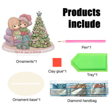 Load image into Gallery viewer, Wooden Xmas Doll Diamonds Painting Desktop Decor for Xmas Table Office Decor(#3)