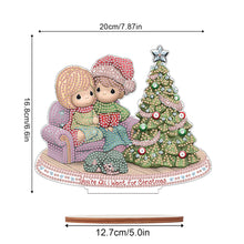 Load image into Gallery viewer, Wooden Xmas Doll Diamonds Painting Desktop Decor for Xmas Table Office Decor(#3)