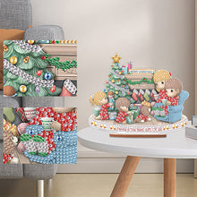 Load image into Gallery viewer, Wooden Xmas Doll Diamonds Painting Desktop Decor for Xmas Table Office Decor(#4)