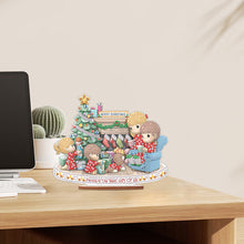 Load image into Gallery viewer, Wooden Xmas Doll Diamonds Painting Desktop Decor for Xmas Table Office Decor(#4)