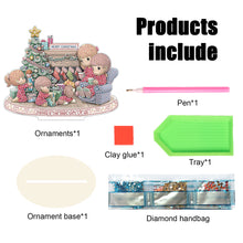 Load image into Gallery viewer, Wooden Xmas Doll Diamonds Painting Desktop Decor for Xmas Table Office Decor(#4)