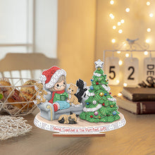 Load image into Gallery viewer, Wooden Xmas Doll Diamonds Painting Desktop Decor for Xmas Table Office Decor(#5)