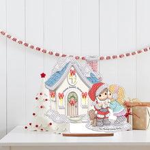 Load image into Gallery viewer, Wooden Xmas Doll Diamonds Painting Desktop Decor for Xmas Table Office Decor(#6)