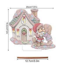 Load image into Gallery viewer, Wooden Xmas Doll Diamonds Painting Desktop Decor for Xmas Table Office Decor(#6)