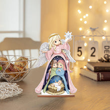 Load image into Gallery viewer, Wooden Xmas Doll Diamonds Painting Desktop Decor for Xmas Table Office Decor(#7)