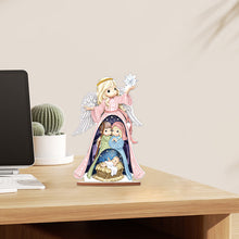 Load image into Gallery viewer, Wooden Xmas Doll Diamonds Painting Desktop Decor for Xmas Table Office Decor(#7)