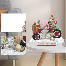 Load image into Gallery viewer, Wooden Xmas Doll Diamonds Painting Desktop Decor for Xmas Table Office Decor(#8)