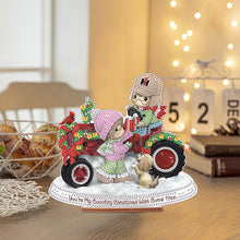 Load image into Gallery viewer, Wooden Xmas Doll Diamonds Painting Desktop Decor for Xmas Table Office Decor(#8)