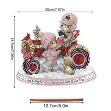 Load image into Gallery viewer, Wooden Xmas Doll Diamonds Painting Desktop Decor for Xmas Table Office Decor(#8)