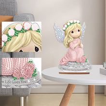 Load image into Gallery viewer, Wooden Xmas Doll Diamonds Painting Desktop Decor for Xmas Table Office Decor(#9)