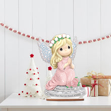 Load image into Gallery viewer, Wooden Xmas Doll Diamonds Painting Desktop Decor for Xmas Table Office Decor(#9)