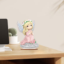 Load image into Gallery viewer, Wooden Xmas Doll Diamonds Painting Desktop Decor for Xmas Table Office Decor(#9)