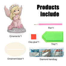 Load image into Gallery viewer, Wooden Xmas Doll Diamonds Painting Desktop Decor for Xmas Table Office Decor(#9)