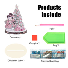 Load image into Gallery viewer, Wooden Xmas Snowman Diamonds Painting Desktop Decor for Table Office Decor (#6)