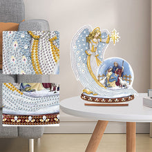 Load image into Gallery viewer, Wooden Jesus Angel Diamonds Painting Desktop Decor for Table Office Decor (#1)