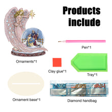 Load image into Gallery viewer, Wooden Jesus Angel Diamonds Painting Desktop Decor for Table Office Decor (#1)