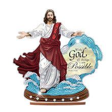 Load image into Gallery viewer, Wooden Jesus Angel Diamonds Painting Desktop Decor for Table Office Decor (#3)