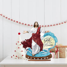 Load image into Gallery viewer, Wooden Jesus Angel Diamonds Painting Desktop Decor for Table Office Decor (#3)