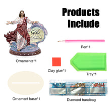 Load image into Gallery viewer, Wooden Jesus Angel Diamonds Painting Desktop Decor for Table Office Decor (#3)