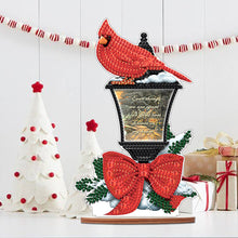 Load image into Gallery viewer, Wooden Xmas Cardinal Desktop Diamond Art Kits for Xmas Table Office Decor (#4)