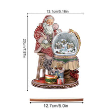 Load image into Gallery viewer, Wooden Santa Diamond Painting Tabletop Ornaments Kit for Table Office Decor (#1)