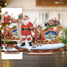 Load image into Gallery viewer, Wooden Santa Diamond Painting Tabletop Ornaments Kit for Table Office Decor (#3)