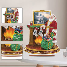 Load image into Gallery viewer, Wooden Santa Diamond Painting Tabletop Ornaments Kit for Table Office Decor (#4)
