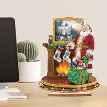 Load image into Gallery viewer, Wooden Santa Diamond Painting Tabletop Ornaments Kit for Table Office Decor (#4)