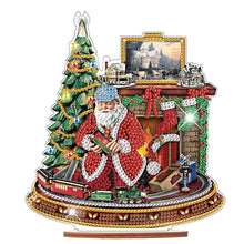 Load image into Gallery viewer, Wooden Santa Diamond Painting Tabletop Ornaments Kit for Table Office Decor (#5)