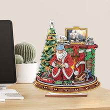 Load image into Gallery viewer, Wooden Santa Diamond Painting Tabletop Ornaments Kit for Table Office Decor (#5)